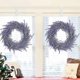 thumbnail image 5 of 18" Artificial Lavender Wreaths Fake Lavender Flower Wreath for Front Door Farmhouse Wreath Welcome Door Wreath for Summer Hanging Wall Window Decor, 5 of 5