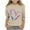 Khaki S, variant on Bovxnpu Girls Long Sleeve T Shirts Kids Spring Fall Tops School Tee Unisex 3/4 Sleeve Undershirt Crew Neck Valentine Graphic Soft Breathable Grils Casual Tops