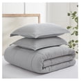 thumbnail image 5 of YOSITiuu - Mills Waffle Grey Pewter Comforter Set - Full/Queen Comforter + Two Standard Pillow Cases - Grey Pewter Waffle Weave - Comforter (90 x 94in.) and Pillow Case (26 x 20in.) - Cotton, 5 of 6