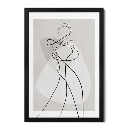 Premium Framed Art Print - Shape of You IV
