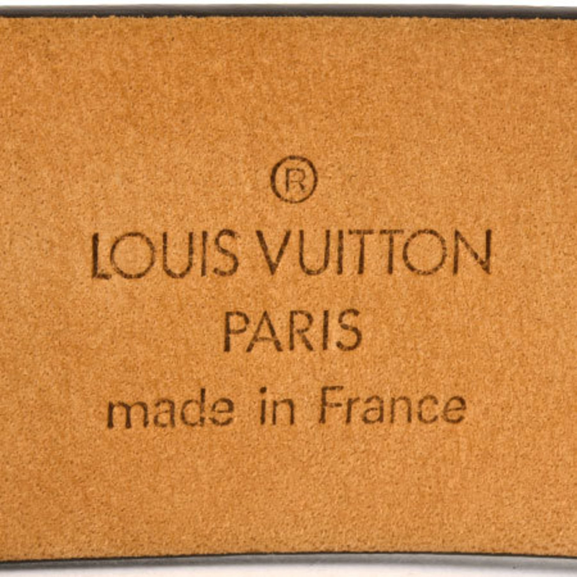 Louis Vuitton LOUIS VUITTON Saint Tulle Carre Belt 75/30 Damier Ebene  M6802V
