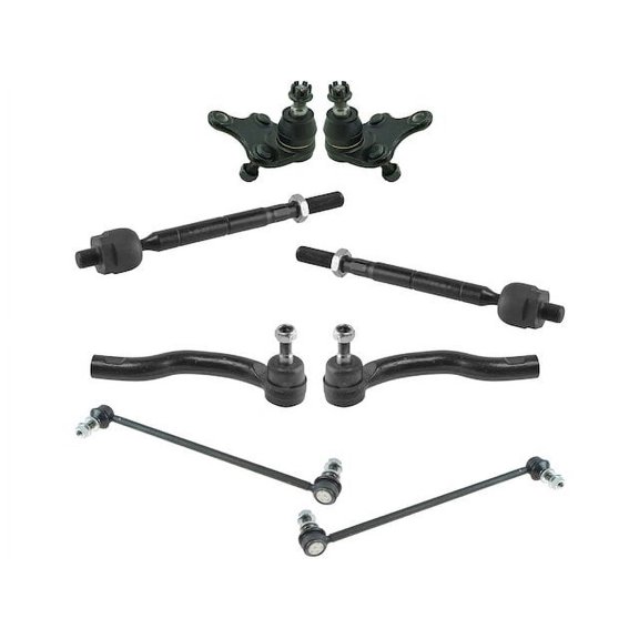 Front Ball Joint Sway Bar Link Tie Rod End Kit 8 Piece - Compatible with 2006 - 2018 Toyota RAV4 2007 2008 2009 2010 2011 2012 2013 2014 2015 2016 2017