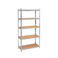 thumbnail image 3 of ESTANTE METALICO ORGANIZADOR DE 5 NIVELES 180x40x90 cm 5 Estantes Ajustables Xtellar plateado, 3 of 3