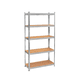 thumbnail image 3 of ESTANTE METALICO ORGANIZADOR DE 5 NIVELES 180x40x90 cm 5 Estantes Ajustables Xtellar plateado, 3 of 3