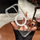 thumbnail image 3 of Magsafe-funda magnética de carga inalámbrica transparente, cubierta acrílica Original para iPhone 15, 14, 13, 12, 11 Pro, X, XR, XS Max, 7, 8 Plus, 3 of 5
