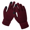 thumbnail image 3 of Kelon Thermal Winter Gloves-Fleece Lining Touch Screen Knit Stretchy Warm Gloves for Running Cycling Riding- Men Wome, 3 of 3