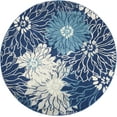 thumbnail image 3 of Nourison Passion Floral Navy/Ivory Area Rug, 3 of 9