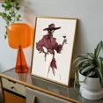 thumbnail image 7 of Red Wine Cowgirl Print | Modern Western Wall Art | Burgundy Editorial Style Pain, Matte Canvas Stretched, Posters for Room Bedroom Living Room Bathroom Wall Decor, Posters & Art Prints, Gift., 7 of 7