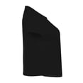 thumbnail image 4 of Playera George para Mujer, Escote Redondo, Manga Corta Delantero Doble Negro Talla EG, 4 of 4