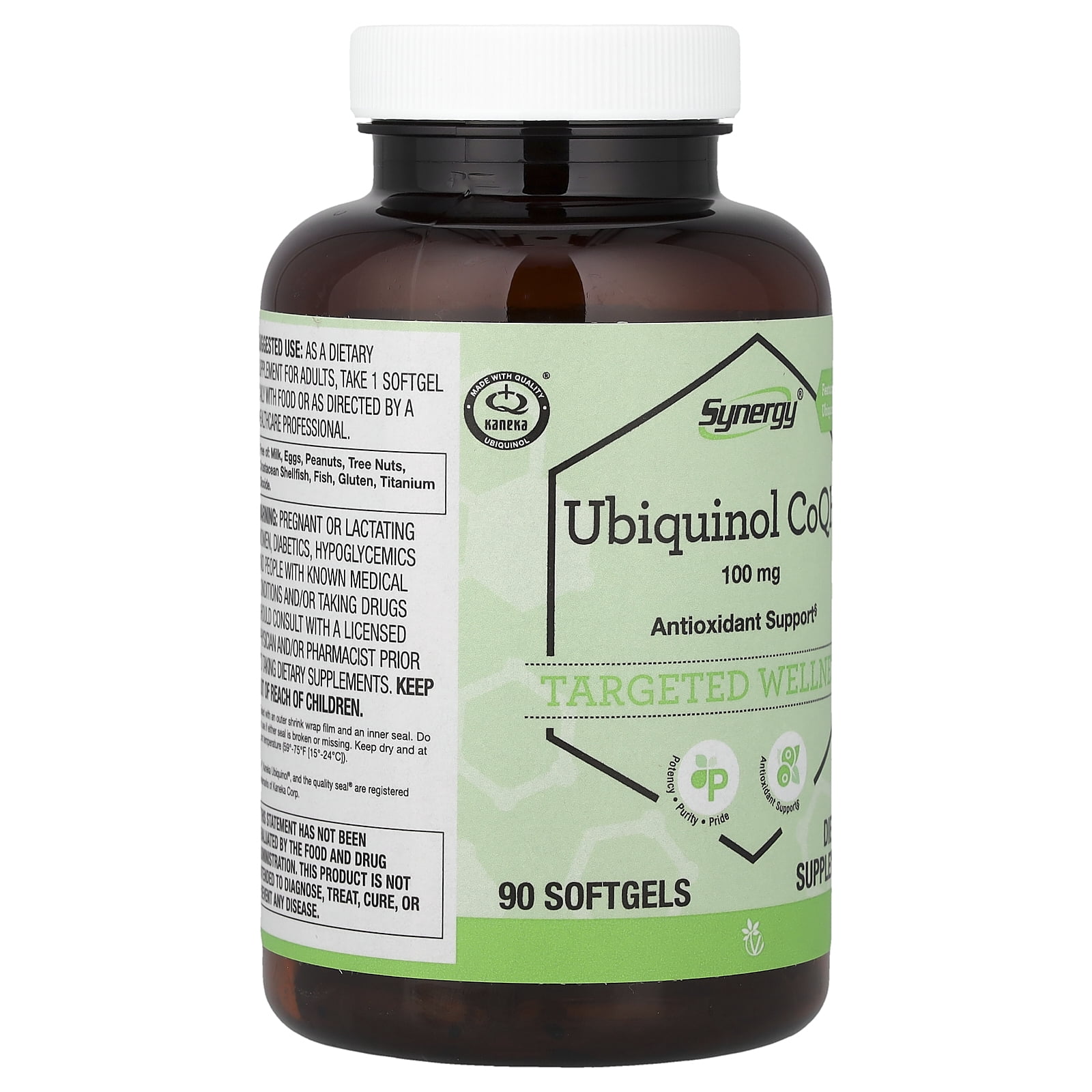 Vitacost Synergy®, Ubiquinol CoQH, 100 mg, 90 Softgels