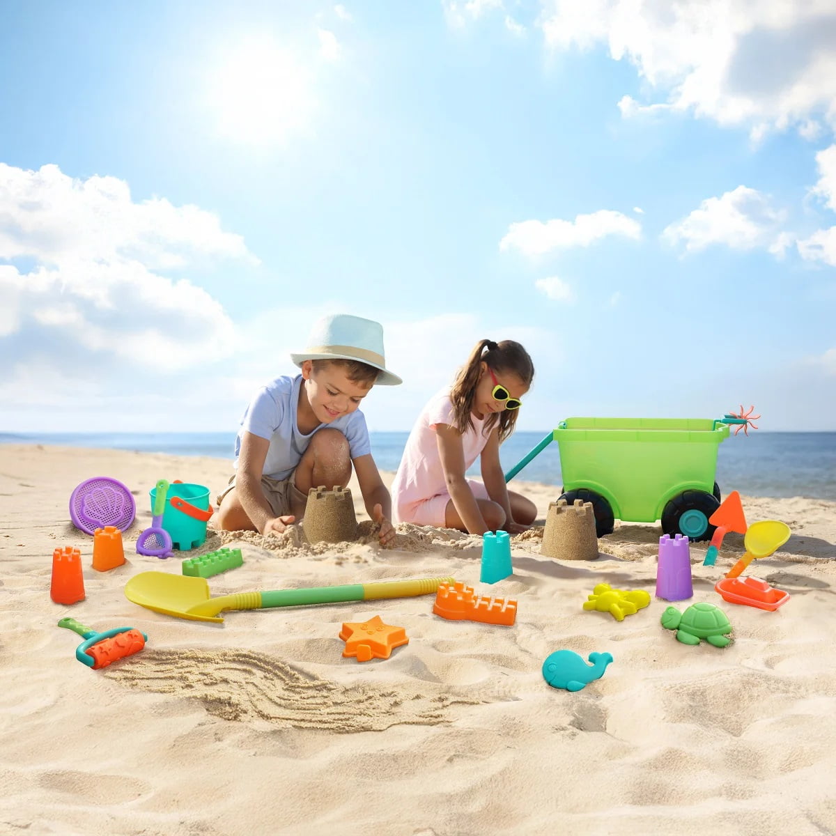 20 Piece Sand and Water Fun Wagon Playset