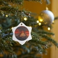 thumbnail image 7 of 3drose, Matterhorn Mountain in Switzerland, 3 inch Snowflake Porcelain Ornament, 7 of 7