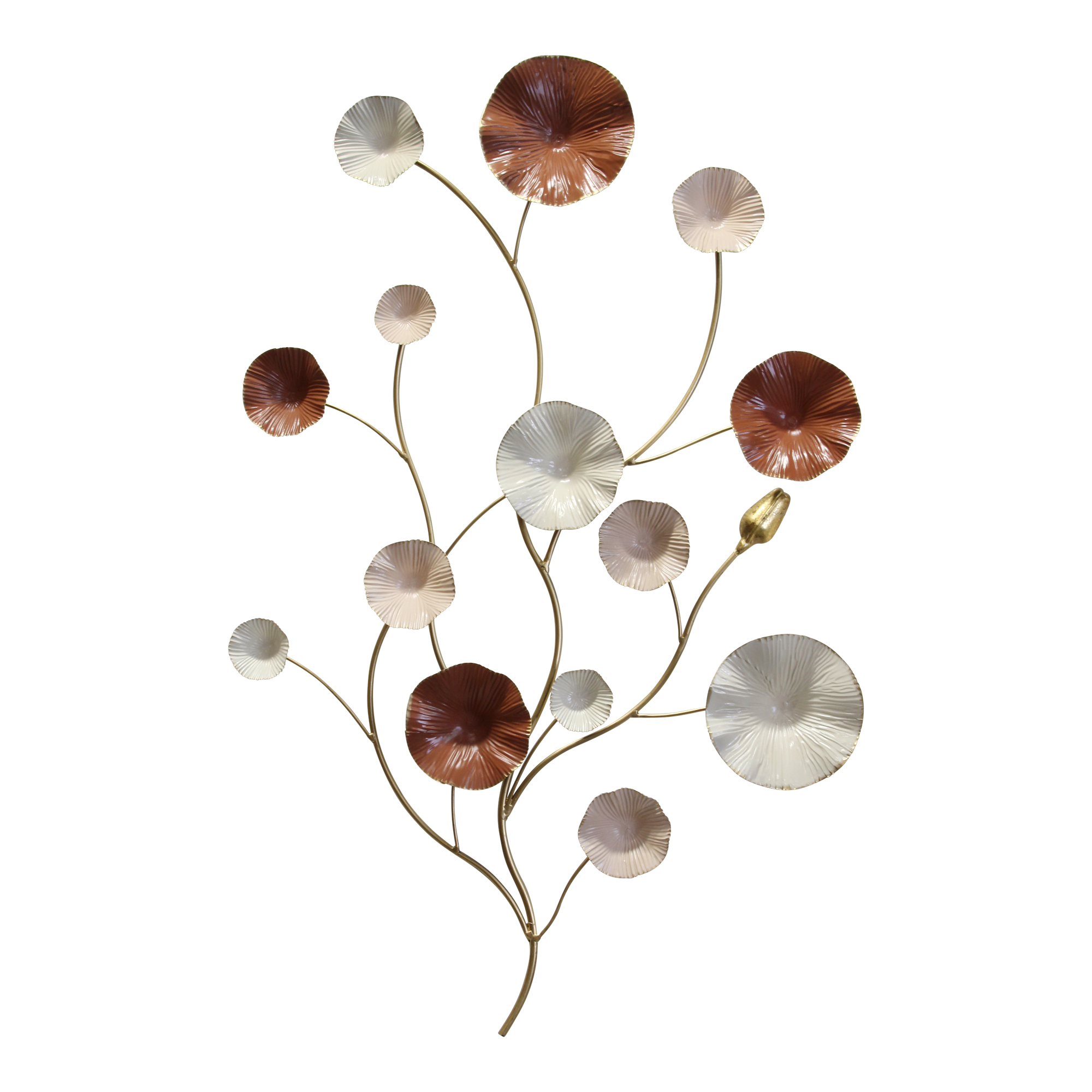 Stratton Home Decor Metal Flower Blossom Wall Art