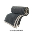thumbnail image 3 of Hvmvliv Summer Blanket 150x200cm Cozy Flannel Cool Thin Blanket - Comforter for Hot Sleepers Large Size Summer Blanket for Bedroom Dark Gray, 3 of 6