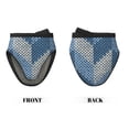 thumbnail image 2 of Vsdgher Cozy Knitted Blue Chevron Non-Slip Mini Oven Mitt Set, Short Oven Mitts for Baking Grilling Barbecue Microwave, 5.9"x5.9"in, 2 of 7