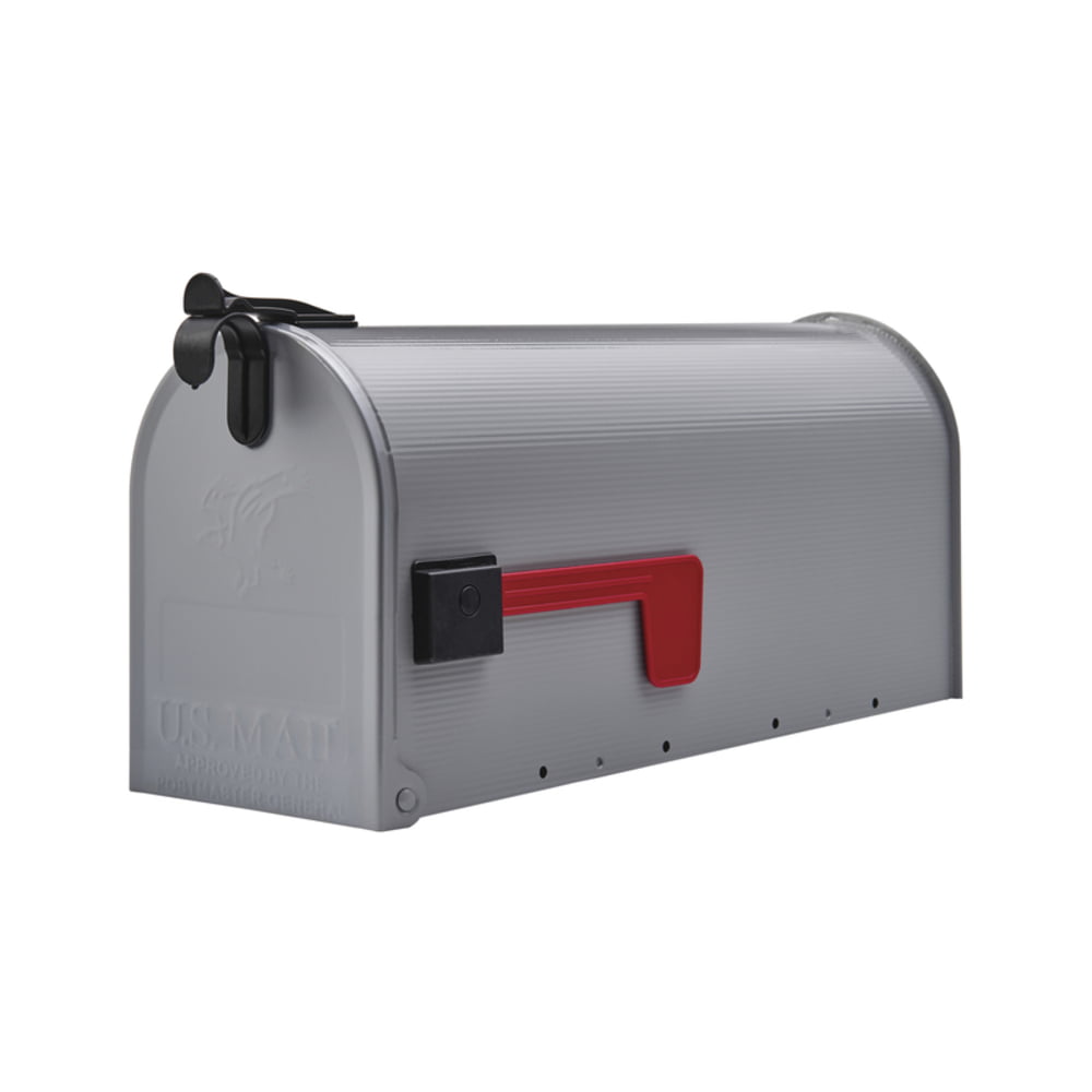 Gibraltar Mailboxes Premium Galvanized Steel Black Mailbox Post PBK00000 