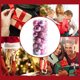 thumbnail image 4 of Juego de adornos para árboles de Navidad | Bolas de bolas de purpurina de 30mm | Paquete de 24 decoraciones colgantes irrompibles | Plástico galvanizado | Decoración de fiestas en casa | Fácil de, 4 of 7