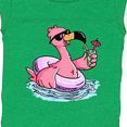 thumbnail image 4 of Inktastic Flamingo with Sunglasses Pool Float and Drink Boys or Girls Baby Bodysuit, 4 of 5