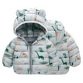 thumbnail image 4 of Esaierr Boys Girl New Down Jacket Coat for Toddler Baby, Kids Cartoon Snow Down Jackets Ear Hooded Overcoat Baby Thick down Coat for 9M-5Y, 4 of 6