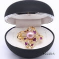 thumbnail image 6 of JYX Fine Bouquet 14mm Lavender Freshwater Pearl Brooche Pin Wedding Jewelry, 6 of 6
