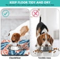 thumbnail image 4 of Hawaiian Dog Feeding Mat - Absorbent Pet Food Mat with Tropical Leaf Design - Non-Slip Waterproof Placemat for Bowls - Multi-Layer Sponge & Rubber Base - 12x19 Inches, 4 of 5