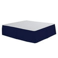 thumbnail image 4 of relayinert Solid Color Hotel Pleated Bed Skirt Wrinkle Fade Resistant & Blue Twin 1Set, 4 of 6