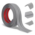 thumbnail image 1 of Protector de esquinas de pared Heonay Peel and Stick, 6 cm x 6 m, gris, 1 of 6
