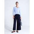 thumbnail image 3 of Free Assembly Women's and Women's Plus Cotton Cable Knit Sweater, Midweight, Sizes XS-4X, 3 of 6