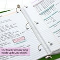 thumbnail image 5 of BAZIC 3 Ring Binder 1.5" Economy View Binders Green, Hold 280 Sheets, 1-Count, 5 of 8