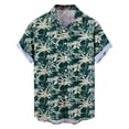 thumbnail image 6 of COSFO Mens Button Down Short Sleeve Shirt Beach Hawaiian Tropical Shirts Casual Regular Fit Vacation Summer Collared Tops, 6 of 7