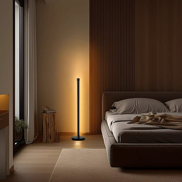 Led Table Lamp Minimalist Bedside Lamp with 3 Dimmable Color Temperature Controller Corner Light For Bedroom Nightstand Living Room Gift Reading Metal Finish 9W Clearance Floor Lamps For Living Room