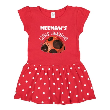 

Inktastic Meemaw s Little Ladybug Gift Toddler Girl Dress