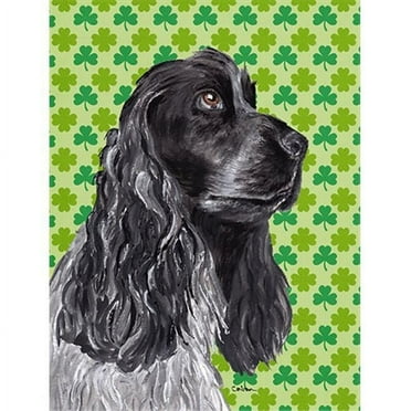 Cocker Spaniel St Patricks Irish Flag Garden Size