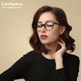 thumbnail image 5 of Cat Eye Distance Glasses for Women Oversized Near Sighted Vision Driving See Far Eyeglasses Fashion Nearsighted Non Prescription Myopia Farsighted Glass Stylish Blue Light Nearsightedness Frame -0.5, 5 of 11