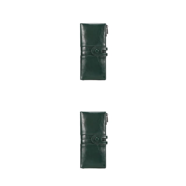 Minnieouse Cartera larga con cierre y cremallera, monedero, tarjetero, diseño multifuncional, carteras de cuero PU de moda Vintage Type1 NO1