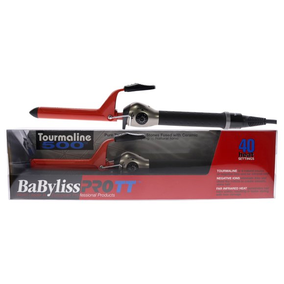 Babyliss PRO TT Tourmaline 500 Fer à Friser Professionnel en Céramique - BTM5075SC - Rouge par BaBylissPRO pour Unisexe - Fer à Friser de 0,75 Po