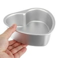 thumbnail image 5 of POPETPOP 2Pcs Aluminum Alloy Heart Cake Molds Removable Base Ideal for Home Baking, 5 of 8