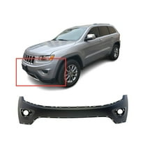 DCP Front Upper Bumper Cover for 2014-2016 Jeep Grand Cherokee w/Fog Light holes