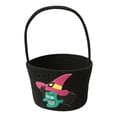 thumbnail image 2 of 1Pack Halloween Spooky Monster Woven Hand Basket, 13.78in Total Height Cotton Rope Organizer Bin, Holiday Candy & Decor Storage Tote Basket (I), 2 of 6