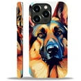 thumbnail image 2 of Punmada Compatible with iPhone 14 Pro Max Glossy Case For Girl Boy Full Body Protective Hard Shell Esthetics Pattern German Shepherd Dog, 2 of 7