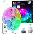 thumbnail image 1 of 16.4ft Smart LED Strip Lights WiFi LED Lights Strip Work with Alexa and Google Assistant RGB 16 Million Colors with App Control and Music Sync LED Lights for Bedroom, Kitchen, TV, Party, 1 of 8
