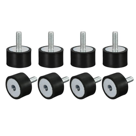 

Rubber Mounts 8 Pack M6 Male/Female Vibration Isolator Shock Absorber D25mmxH15mm