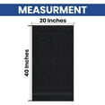 thumbnail image 4 of Linteum Textile 20x40 Inch, 100% Cotton Premium Hair Towels, Luxury Black (12 Pack), 4 of 7