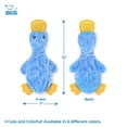 thumbnail image 4 of Juguete arrugado para perros Best Pet Supplies, pato, para todas las razas, azul, 4 of 5