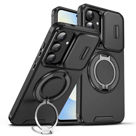 ANTSHARE for Samsung Galaxy S26FE Case with Stand, Heavy Duty Shockproof Cases with Camera Cover, Phone Case for Samsung Galaxy S26FE