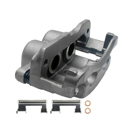KarParts360 For Chevy Express 3500/4500 2003 04 05 06 07 2008 Disc Brake Caliper Driver Side | Rear | Natural | With Mounting Bracket | Floating Construction | 2-Piston