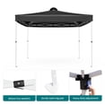thumbnail image 5 of [US IN STOCK] 8 x 8 Ft Pop-up Canopy Tent, Outdoor Slant Leg Canopy Shelter Compact Portable Canopy Tent Perfect for Hiking Camping Fishing & Picnic, 5 of 6