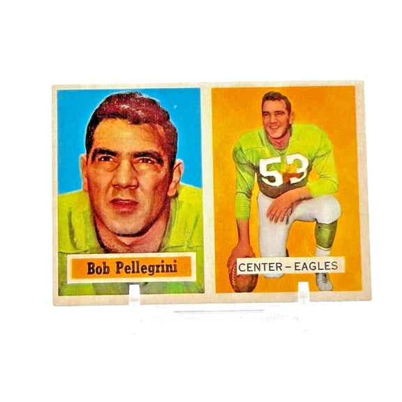 Collectible 1957 Topps #73 Bob Pellegrini Philadelphia Eagles Football Card Philadelphia Eagles NFL Football Trading Card
