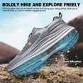 thumbnail image 2 of Men's Orthopedic Waterproof Trail Running Shoes: Comfortable Arch Support Cross Training Athletic Sneakers, Orthotic Hiking Tennis Walking Sports Shoes, 2 of 9