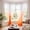 Orange, variant on Gradient Ombre Sheer Curtain Light Filtering Waterproof Window Drape with Rod Pocket for Living Room Bedroom Patio Gazebo Indoor